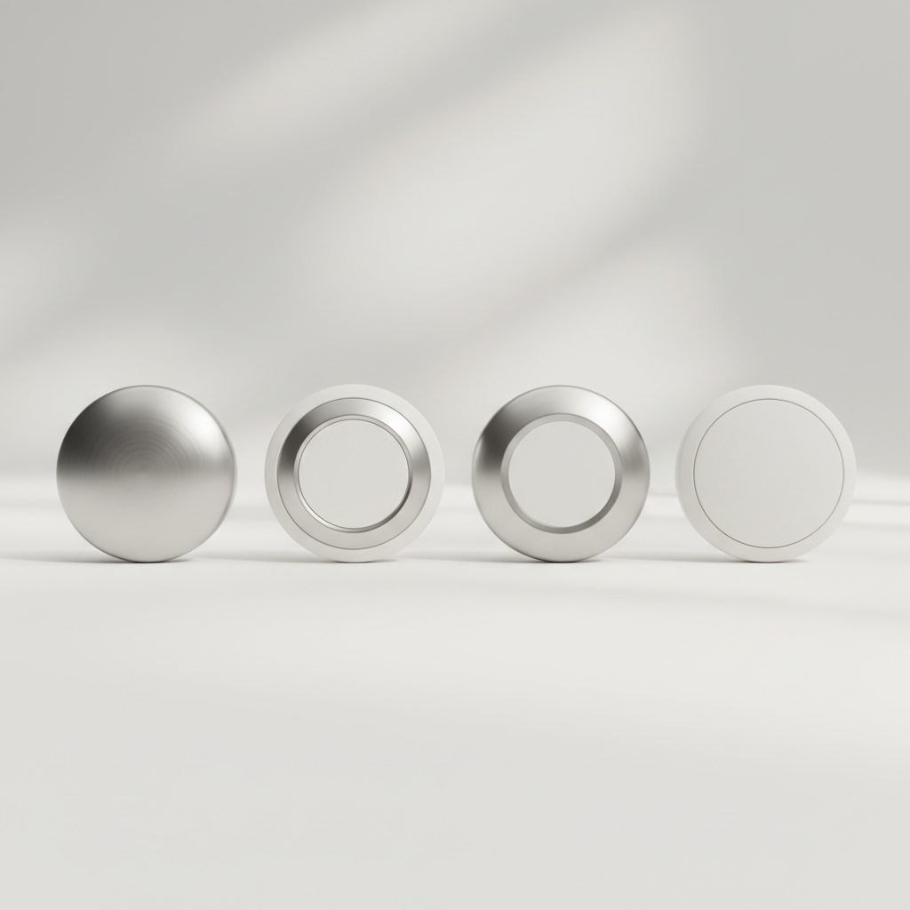 Illustrative image of round item trackers