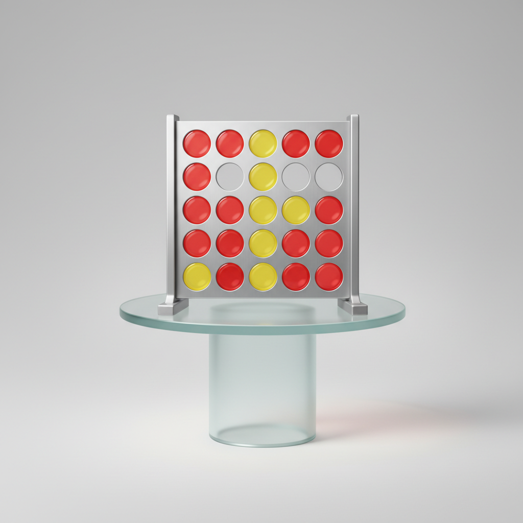 Illustrative image of a four-in-a-row game